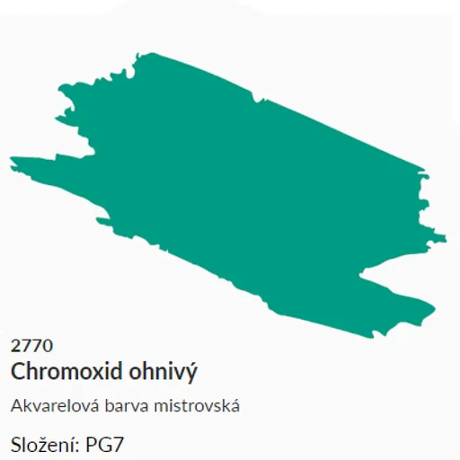 Akvarelová barva Umton 2,6ml – 2770 chromoxid ohnivý