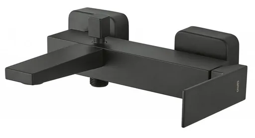 SAPHO SPECTRE nástěnná vanová baterie, černá mat 1102-70B