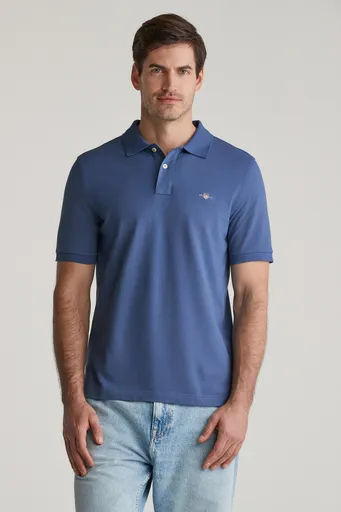 POLOKOŠILE GANT REG SHIELD SS PIQUE POLO DUSTY NAVY