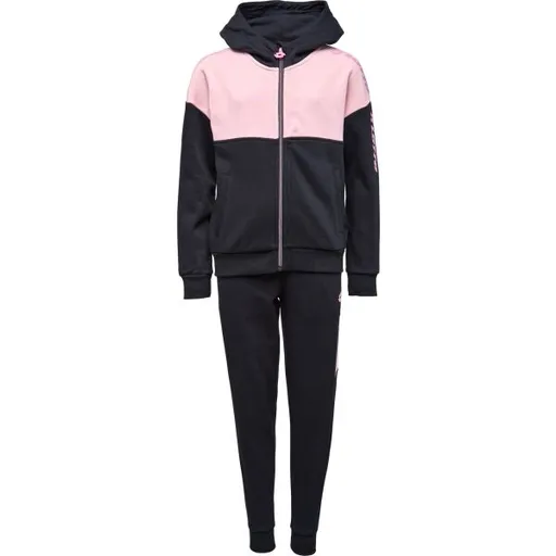Lotto TATUM Dívčí tepláková souprava s kapucí, černá, velikost 128-134