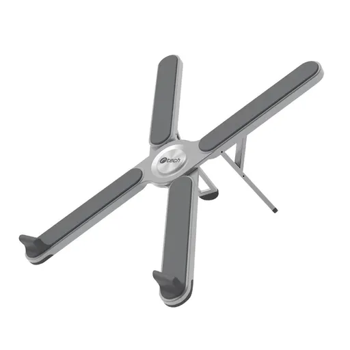 C-TECH Stojan na notebook Quallis NTS-100, do 15, 6", nastavitelný, hliníkový