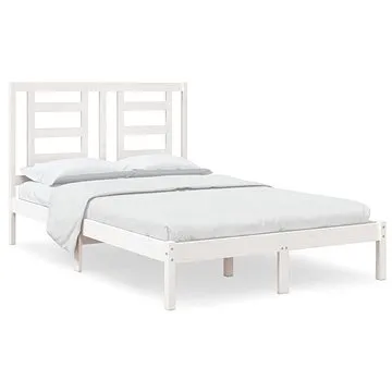 Rám postele bílý masivní borovice 120 × 200 cm, 3104344 (3104344)