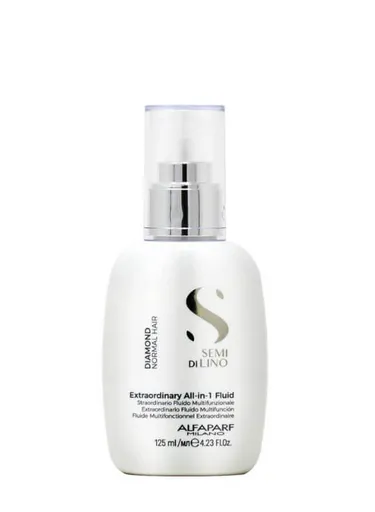 Alfaparf Milano Multifunkční bezoplachový fluid pro normální vlasy Semi di Lino Diamond (Extraordinary All-In-1 Fluid) 125 ml