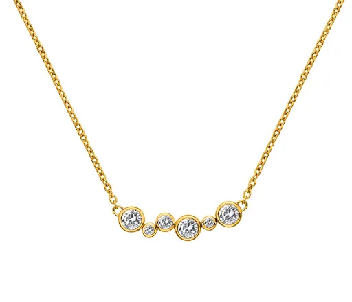 Hot Diamonds Pozlacený náhrdelník s diamantem Gemstone DN213