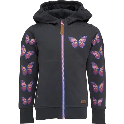 LOAP DONA Dívčí mikina, tmavě modrá, velikost 134-140