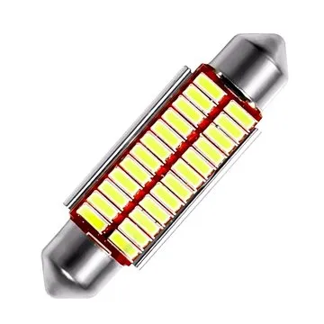 Rabel 24V 41 - 42 mm Canbus 24 smd 4014 C10W C15W SV8,5 bílá + stabilizátor (495)