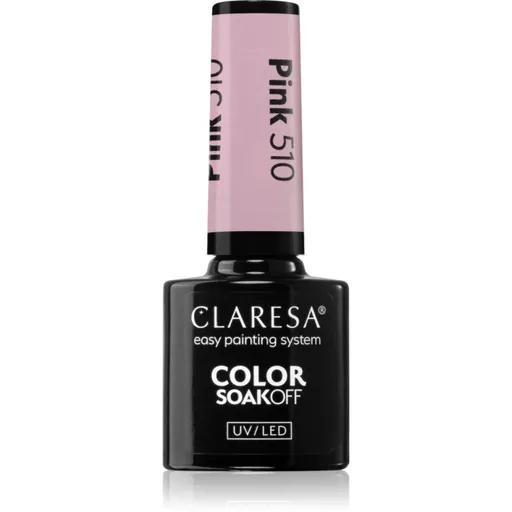 Claresa SoakOff UV/LED Color Fun Fair gelový lak na nehty odstín Pink 510 5 g
