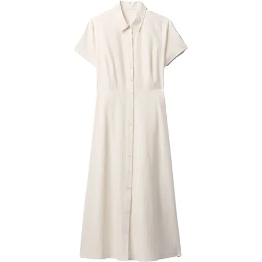 GAP SS SHIRTDRESS MAXI Dámské šaty, bílá, velikost