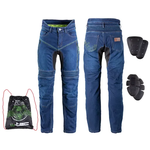 Pánské moto jeansy W-TEC Biterillo modrá S