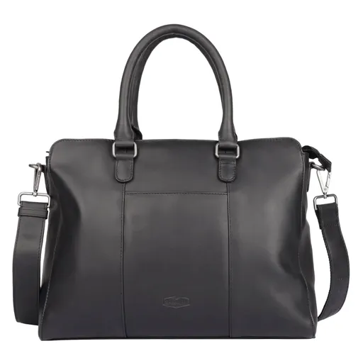 Dámská kožená kabelka na notebook Sparwell Vika - černá