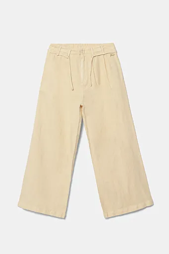 Kalhoty s lněnou směsí pro děti Guess