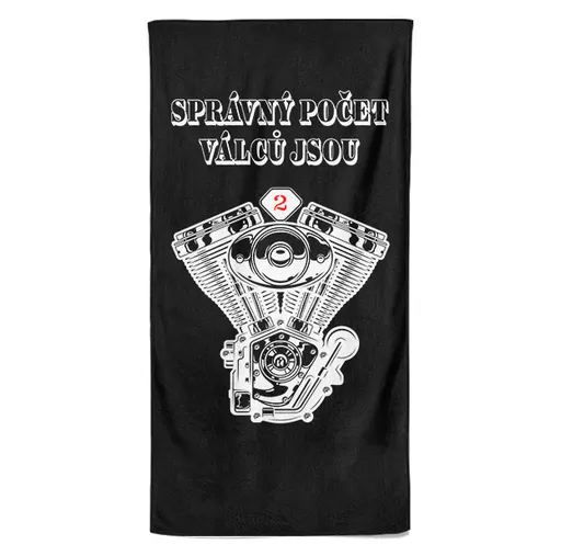 Osuška Správný počet válců (Velikost osušky: 70x140cm)