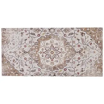 Koberec 80 x 150 cm béžová/hnědá KATTAKKADA, 304337 (beliani_304337)