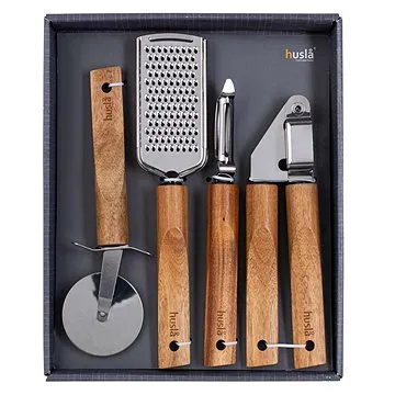 Sada dřevěného kuchyňského náčiní Husla 4 kusy (5900378739579)