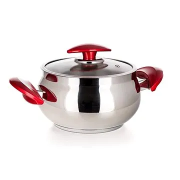 Banquet Kastrol nerezový VISTA Red 18 x 11 cm, 2,6 l, s poklicí (48727171)