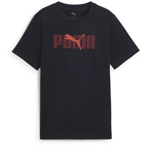 Puma ESSENTIALS LOGO LAB TEE B Chlapecké triko, tmavě modrá, velikost