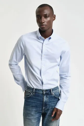 KOŠILE GANT SLIM PINPOINT OXFORD SHIRT LIGHT BLUE