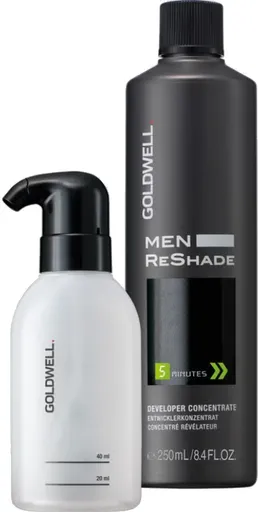 Goldwell Sada pro tónování šedin u mužů Goldwell (Men ReShade Developer Concentrate & Applicator Set) 250 ml