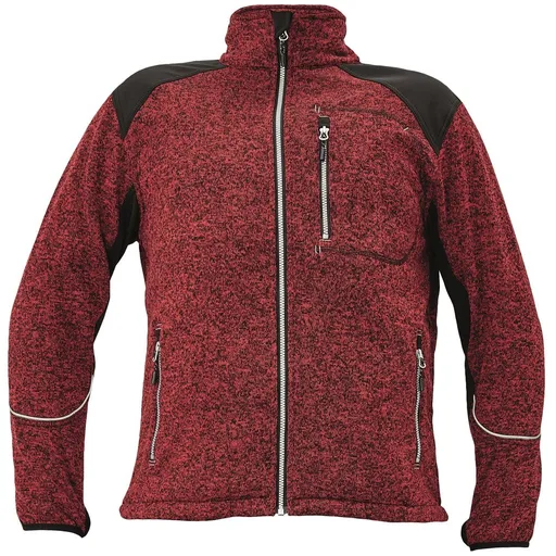 Cerva Pánská pletená mikina BOYER - Červená | 3XL