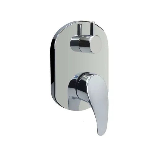 Mereo Sprchová podomítková baterie s přepínačem, Sonáta, Mbox, oválný kryt, chrom CB60106B