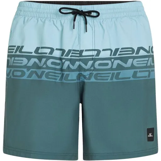 O'Neill CALI STRIPE 16'' Pánské plavecké šortky, tmavě zelená, velikost