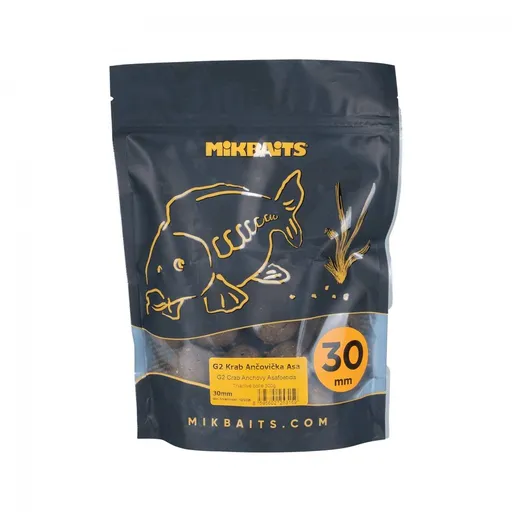 Mikbaits Boilie Gangster G2 Krab Ančovička Asa - 40mm  300g,Mikbaits Boilie Gangster G2 Krab Ančovička Asa - 40mm  300g