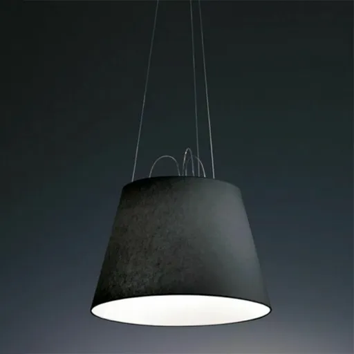 Artemide TOLOMEO MEGA závěs. stín.textil černá D.520 0772040A