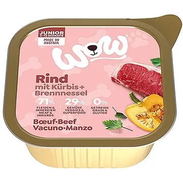 Wow paštika Hovězí s dýní Junior 150 g (9120063682904)