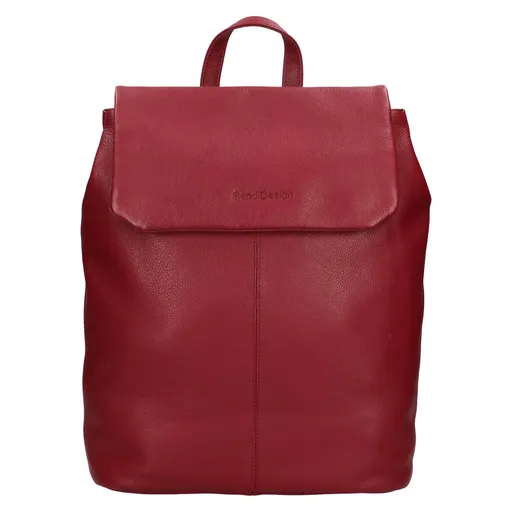 Dámský kožený batoh SendiDesign Betty - vínová