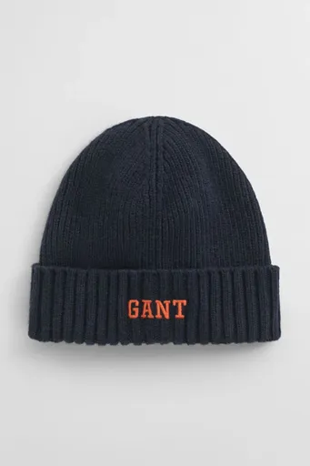 ČEPICE 1-6 LET GANT GRAPHIC COTTON BEANIE EVENING BLUE