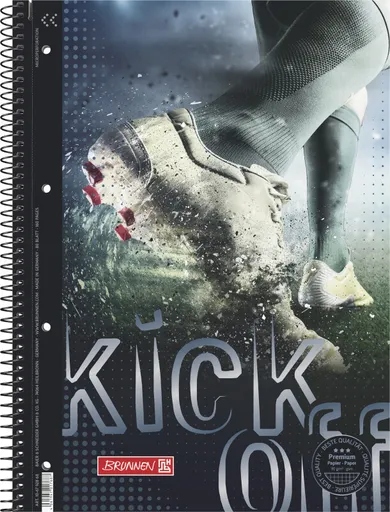 Student blok A4 Fotbal, čtvereč., spirála, 80listů