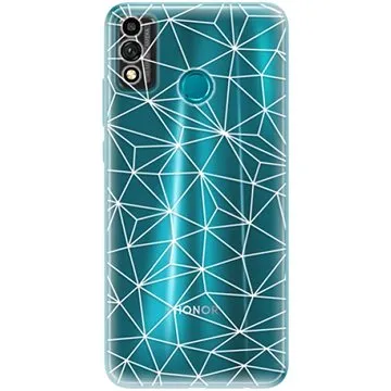iSaprio Abstract Triangles 03 - white pro Honor 9X Lite (trian03w-TPU3_Hon9XL)