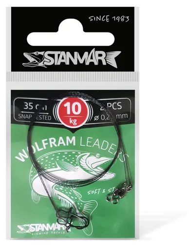 Stan-Mar Wolframové lanko 35cm - 10kg 2ks,Stan-Mar Wolframové lanko 35cm - 10kg 2ks