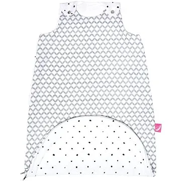 MOTHERHOOD Vak na spaní mušelínových 2v1 Zip a Round Šedá Classics 3-18 m 0,5 tog (5902627171413)