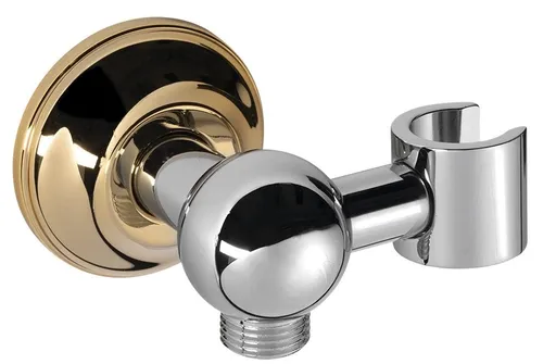 SAPHO ANTEA držák sprchy s vyústěním, chrom/zlato 981R2