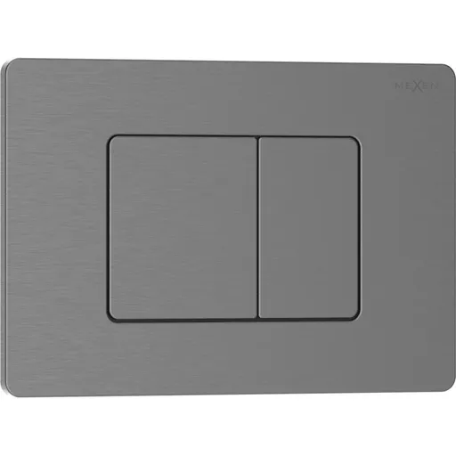 MEXEN Tex 05 splachovací tlačítko, grafit kartáčovaná 6105-12