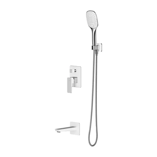 OMNIRES PARMA podomítková sprchová baterie chrom / bílá /CRB/ SYSPMW01CRB