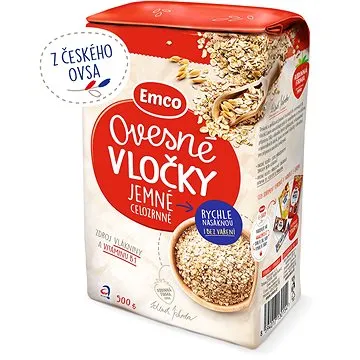 Emco Ovesné vločky jemné 500g (8594017130154)