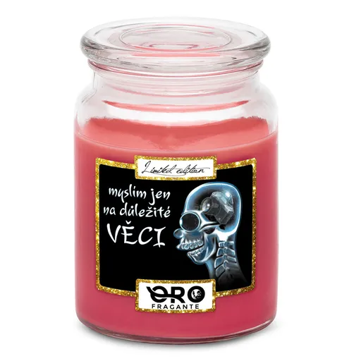 Svíčka Důležité věci – fotograf (Vůně svíčky: Višně v čokoládě)