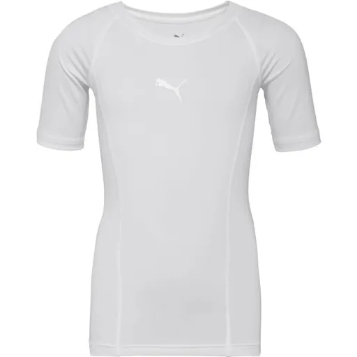 Puma LIGA BASELAYER TEE Chlapecké funkční triko, bílá, velikost