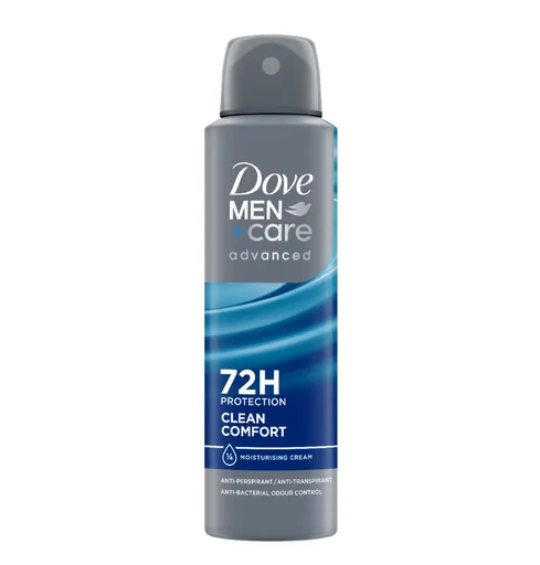 Dove Men Advanced Clean Comfort antiperspirant ve spreji 150 ml
