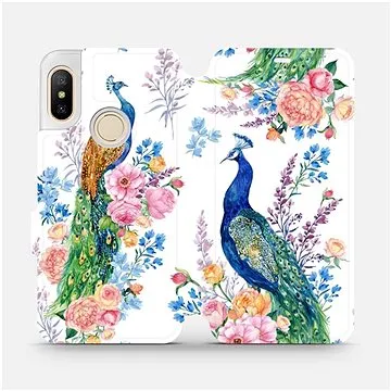 Flipové pouzdro na mobil Xiaomi Mi A2 Lite - MX08S Pávi (5903516029075)