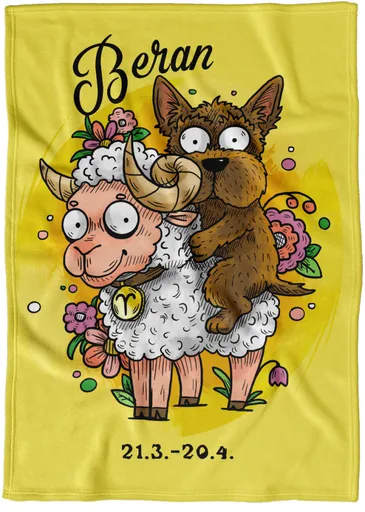 Deka Psí znamení – beran (Podšití beránkem: NE)