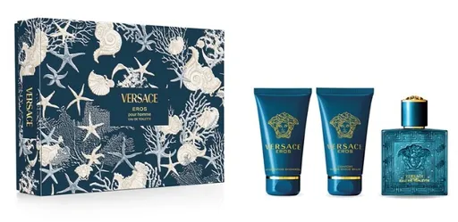 Versace Eros - EDT 50 ml + sprchový gel 50 ml + balzám po holení 50 ml