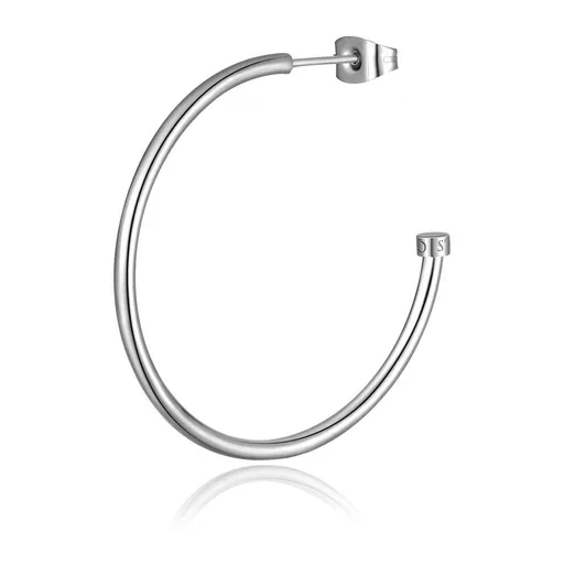 S'Agapõ Single ocelová kruhová náušnice Happy Ears SHEA16 3,7 cm