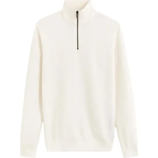 CELIO CELIM Pánský bavlněný svetr, béžová, velikost