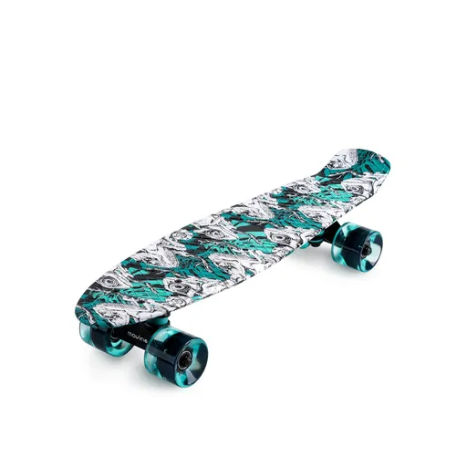 Pennyboard MOVINO Chameleon (DoublePrint) se svítícími LED kolečky, 56cm