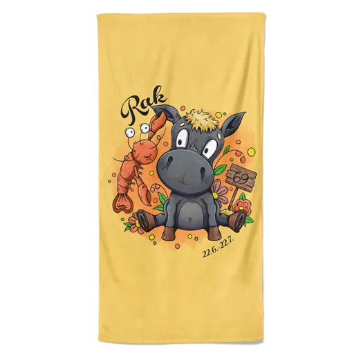 Osuška Koňská znamení – rak (Velikost osušky: 100x170cm)