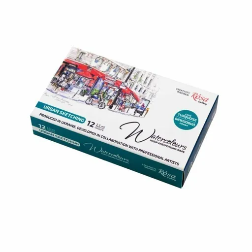 Sada akvarelových barev Rosa 12ks – Urban sketching