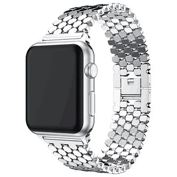 Drakero Kovový řemínek Luxary pro Apple Watch 42mm / 44mm / 45mm / Ultra 49mm stříbrný (10160-42)